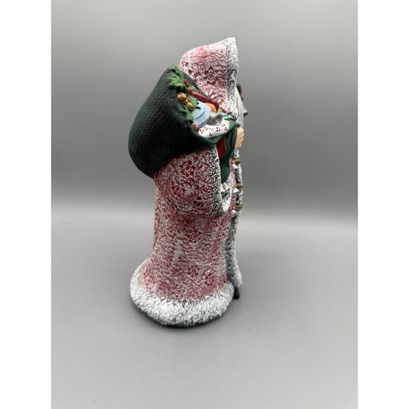Folk Art Style Resin Santa Claus Figurine 8” Holiday Décor See Photos - Picture 2 of 6